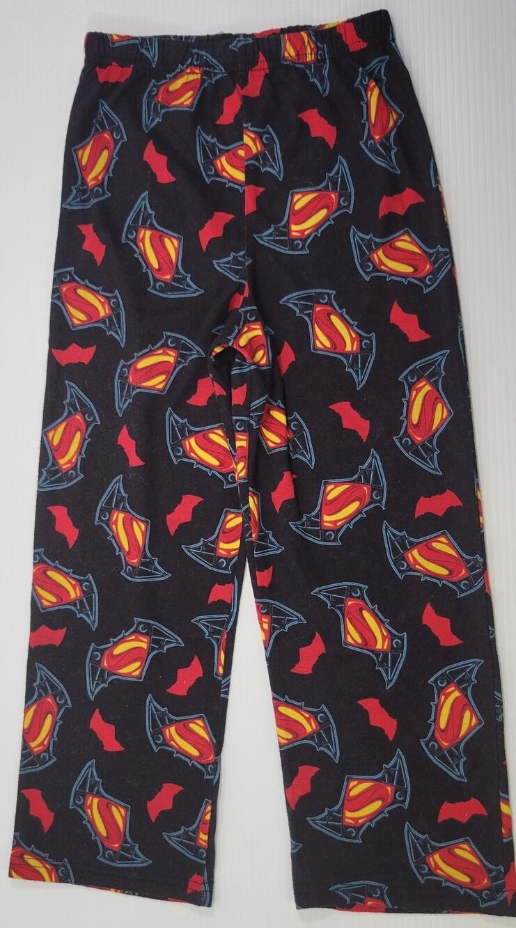 L) Batman vs Superman Dawn of Justice Sleepwear Pants Children Size 8 Polyester